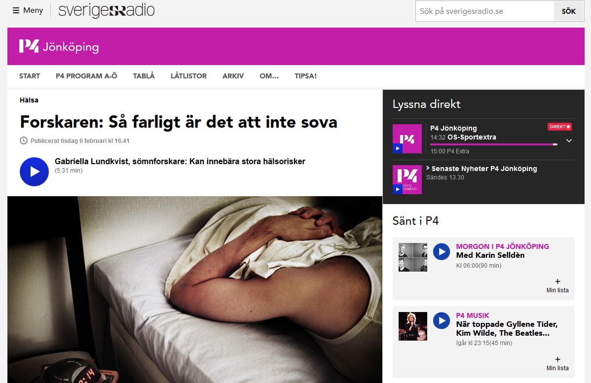 Gabriella Lundkvist Intervju: Så farligt är det att inte sova